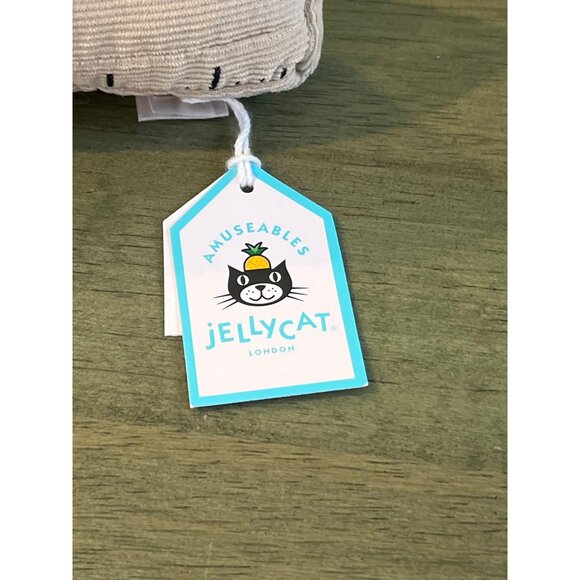 Amuseables Ruler Plush By Jellycat - Beige Corduroy Fabric With Smile & Black Le - Picture 3 of 5